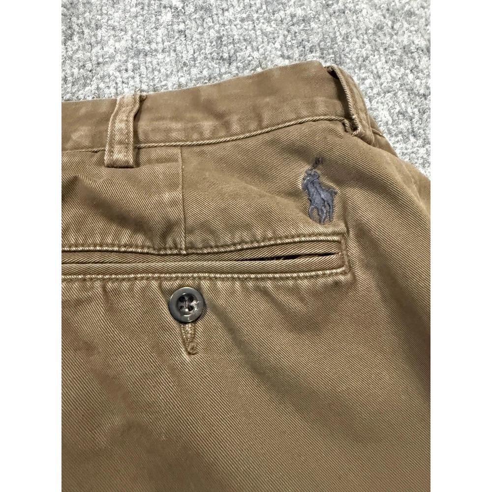 Polo Ralph Lauren Pants Mens 38x30 Brown Chino Flat‎ Front Straight Leg Casual - Picture 9 of 9
